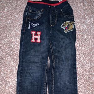 Tommy boy stretch waistband patchwork jeans